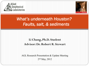 What`s underneath Houston? Faults, salt and sediments