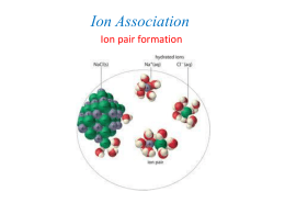 Information: Polyatomic Ions