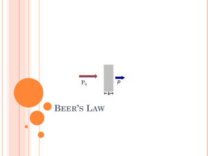 Beer`s Law