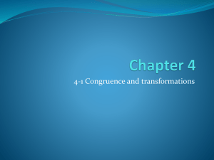 4-1 congruence and transformations
