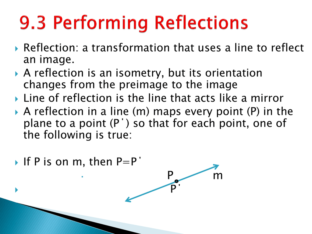 Is Reflected In The Line Y X Its Image Is B A