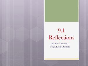 9.1 Reflections - Math with McCarthy