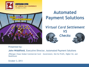 Automated Payment Solutions - Louisiana Government Finance