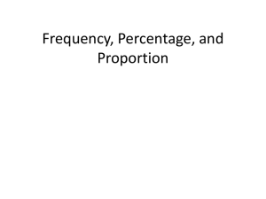 5 6 7 Frequency, Percentage, and Proportion Part 1