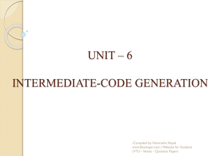 CD-Unit-6-Intermediate-Code-Generation-by-Namratha