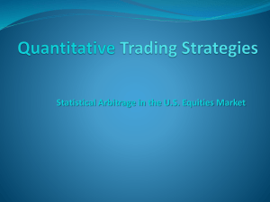 Quantitative Trading Strategies