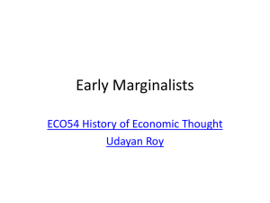 Early Marginalists