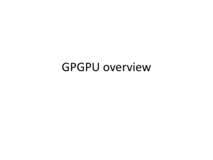 Parallel Programming on a GPU