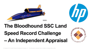 The Bloodhound SSC Land Speed Record Challenge