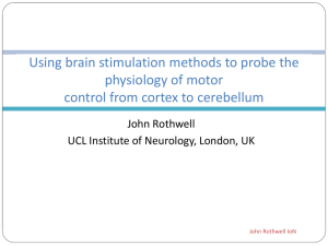 Using brain stimulation methods to probe the physiology of motor