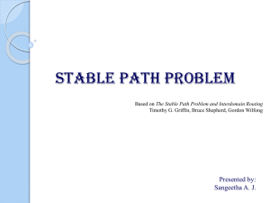 Stable Path Problem