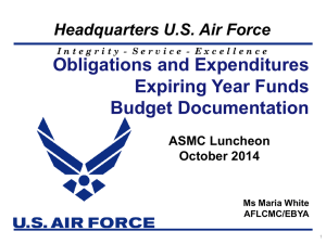 Budget Documentation and Expiring Years