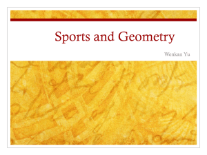 Sports and Geometry