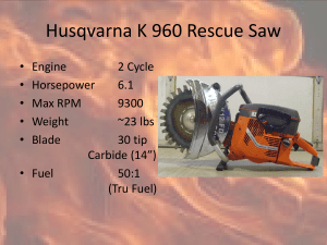 Husqvarna K 960 Rescue Saw