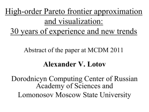 High-Order Pareto Frontier Approximation and