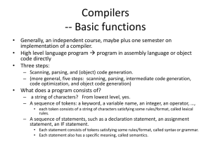 Chapter 5--Compilers - Computer & Information Science @ IUPUI