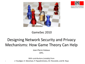 How Game Theory Can Help [Powerpoint pptx, 3.4Mb]