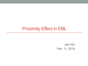 Proximity Effect in EBL