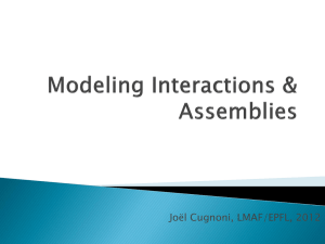 Modeling Interactions & Assemblies