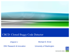 CBCD: Cloned Buggy Code Detector - Washington