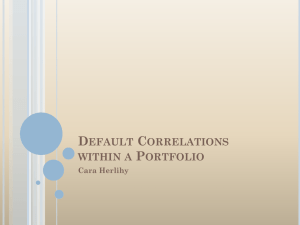 Bond Portfolios and Default Correlations