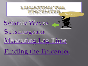 Locating the Epicenter
