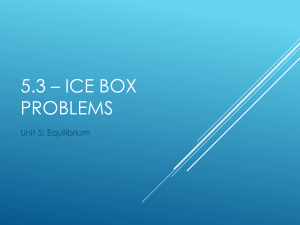 5.3 - Ice Box Problems - chem30