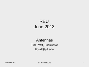 “Antennas Slides” – Dr. Tim Pratt