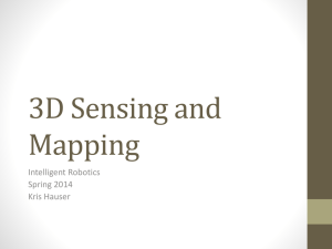 Visual sensing and 3D mapping