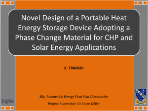 Novel Design of a Portable Heat Energy Storage Device