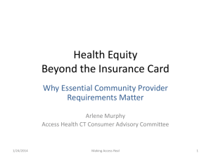 Health Equity Beyond the Insurance Card