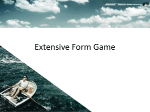 Extensive Form Game