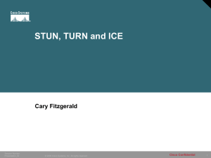 STUN, TURN and ICE