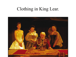 Clothing in King lear.