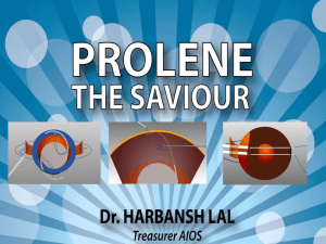 Prolene sutures - Dr. Harbansh Lal