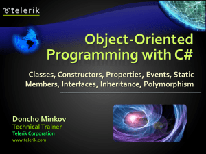 Object-Oriented Programming with CSharp - aspnet-mvc