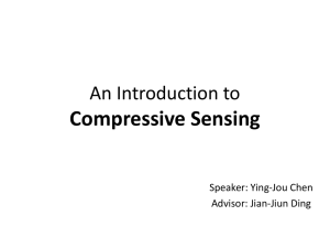 Compressive Sensing