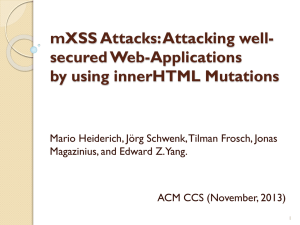 mXSS Attacks: Attacking well-secured Web