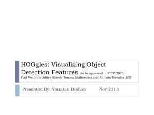 HOGgles: Visualizing Object Detection Features (to be appeared in