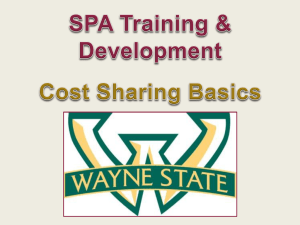 Cost-Sharing - Sponsored Program Administration