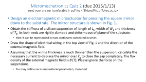 Micromechatronics Quiz 1 (due 2014/12/1)