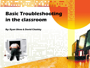 Basic Classroom Troubleshooting