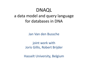 DNAQL a DNA query language