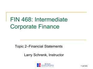 PowerPoint Slides 2-Financial Statement Analysis