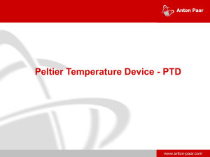 Peltier Temperature Device