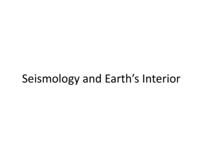 Seismology and Earth*s Interior
