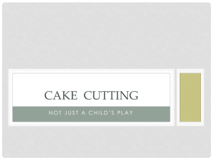 Cake cutting: