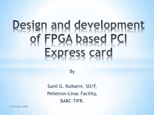 Design and development of PCI Express Interface card