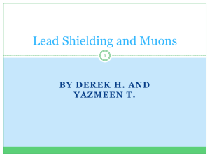 Lead Shielding and Muon Energy