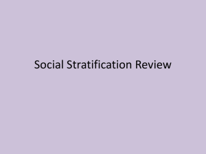 Ch. 10 Review (Social Stratification)